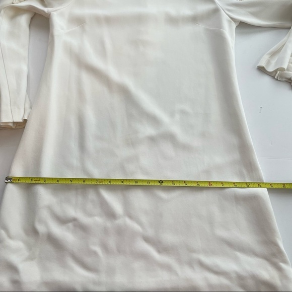 Alexis Marianne Dress in Ivory ruffle tiered sleeve high neck medium m - Picture 11 of 11